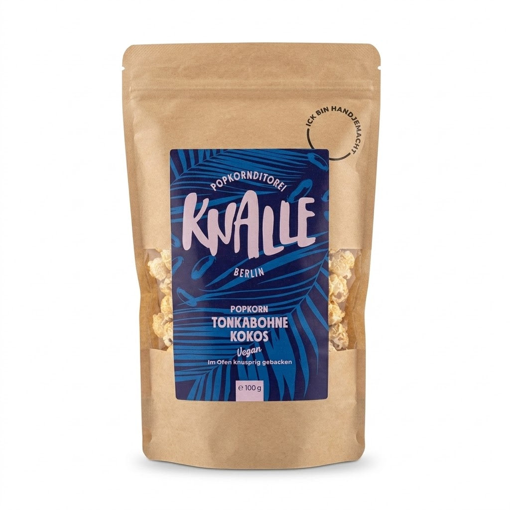Knalle Popkorn Tonkanohne Kokos vegan
