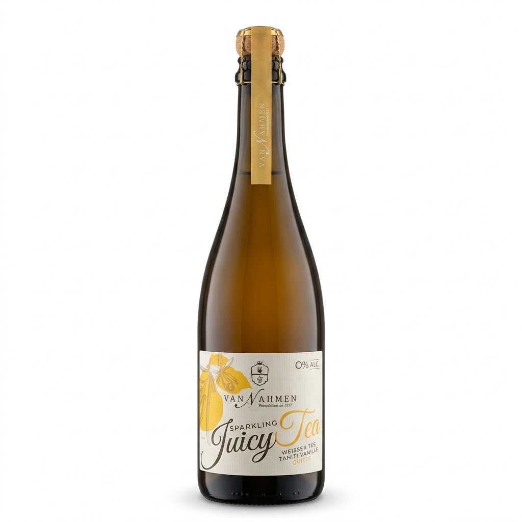 Weisser Tee mit Tahiti Vanille und Quitte von Van Nahmen Alkoholfrei 0,75L EW