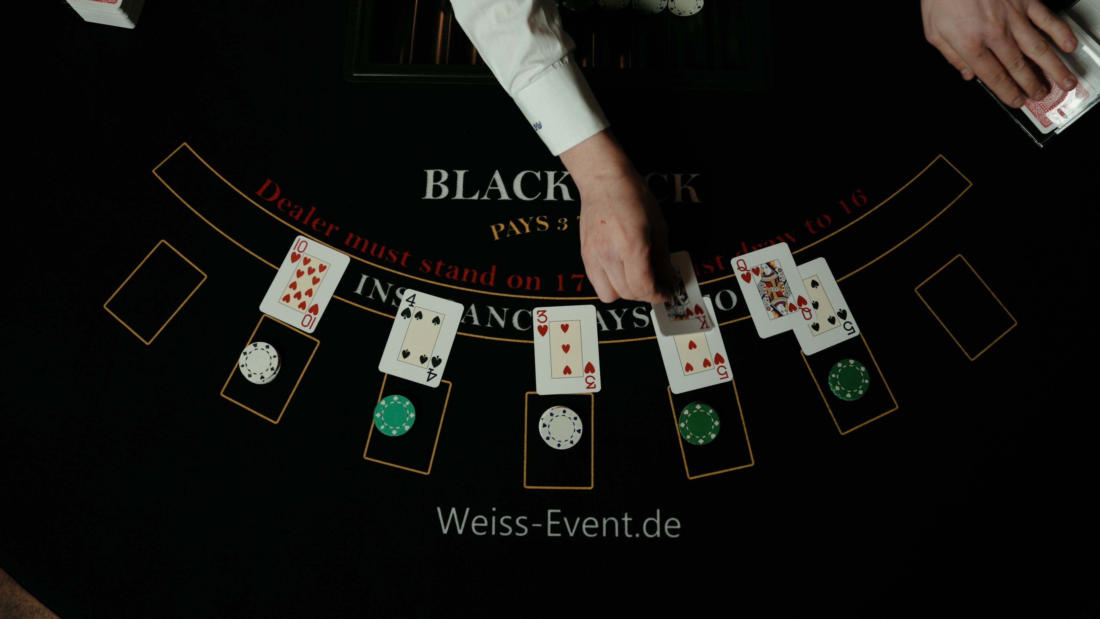 Black Jack im Bergischen Weinkeller - Casino Event
