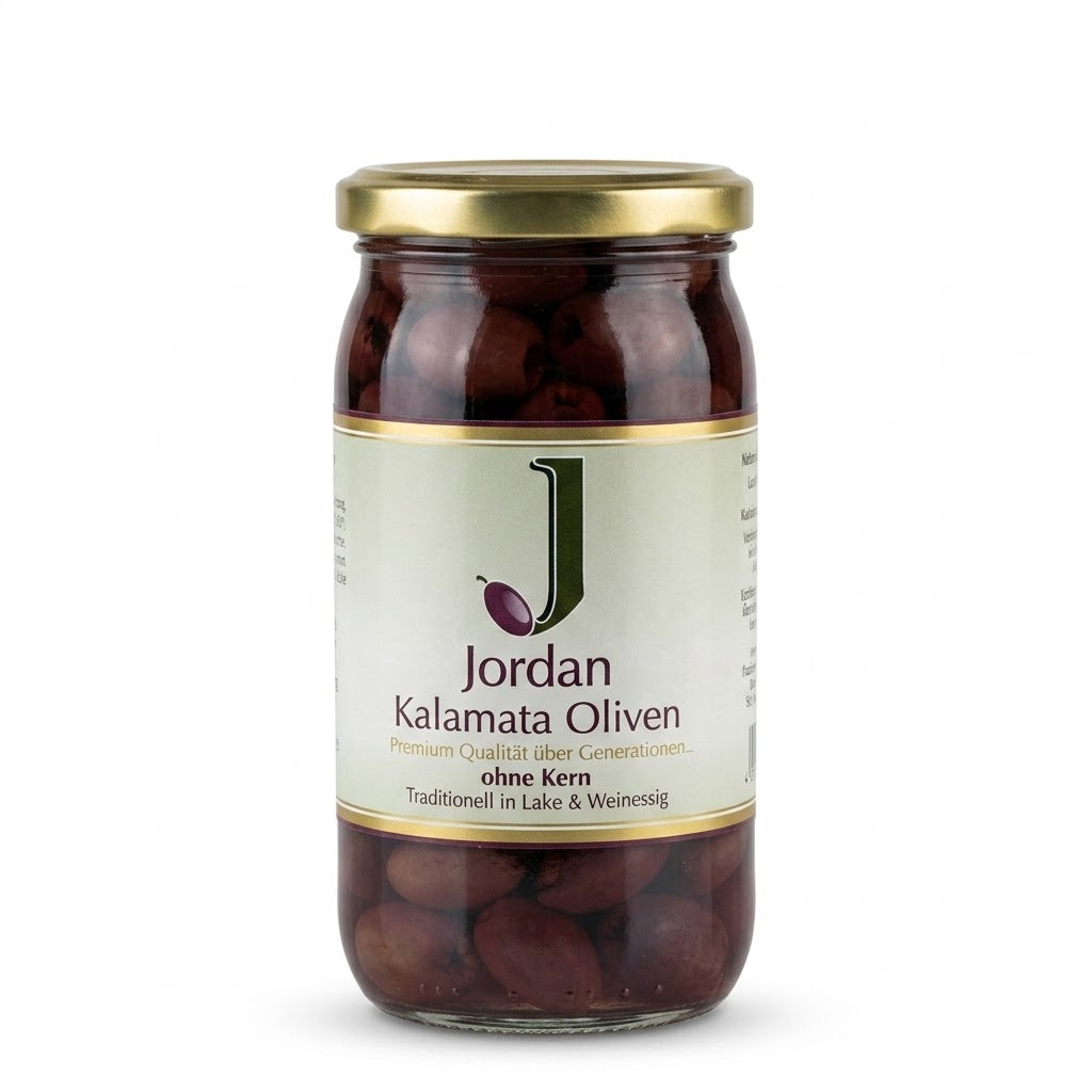 Jordan Oliven Kalamata 370g Glas