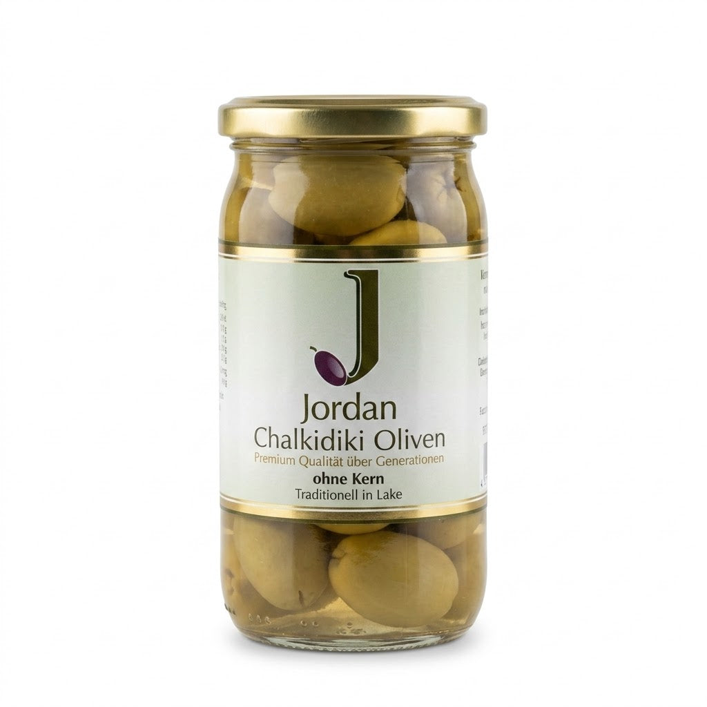 Jordan Oliven Chalkidiki 370g Glas
