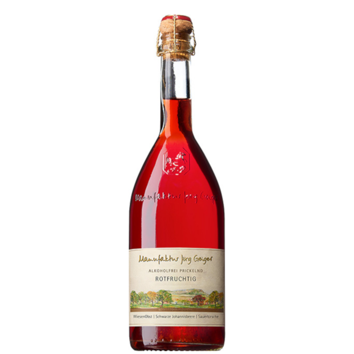 Rotfruchtig Manufaktur Jörg Geiger alkoholfreies Schaumgetränk 0,75l