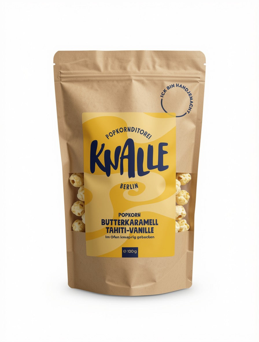 Knalle Popkorn Butterkaramell Tahiti Vanille